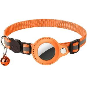 AirTag Halsband Nylon mit Reflektor