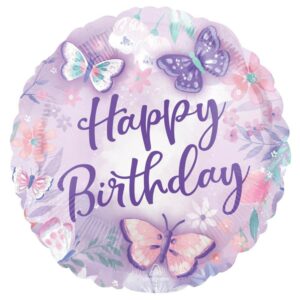 Folienballon Flutter Birthday
