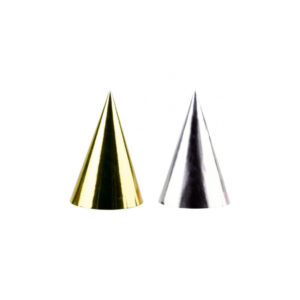 Amscan 4 Partyhüte Golden Wishes 16cm