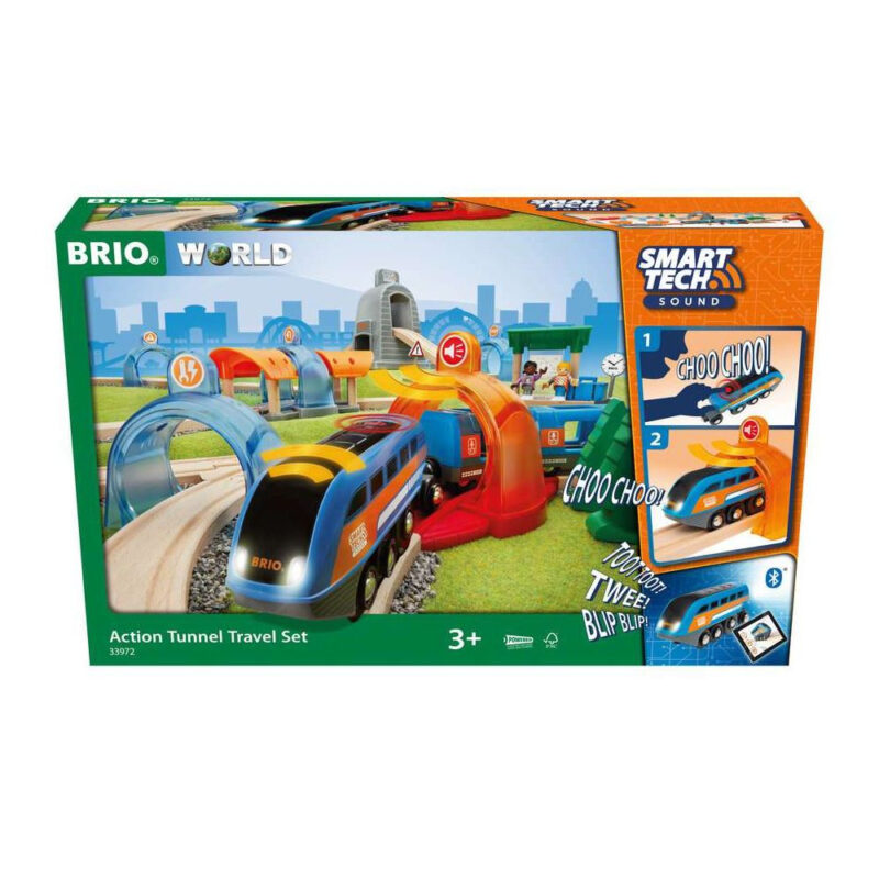 brio smart tech sound action tunnel travel set 393489