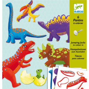 Djeco Djeco Hampelmänner zum Ausmalen Dinos