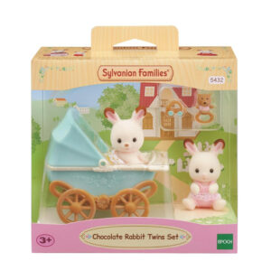 Sylvanian Families Schokoladenhasen Zwillingsset mit Kinderwagen