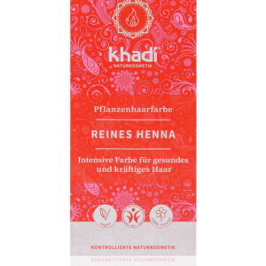 khadi Natürliche Haarfarbe Reines Henna (100 G, 48, 50, Nussbraun, Rot, Schwarz)
