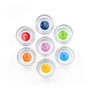 Nature's Design Mythos Chakra Affirmation Trinkgläser (7er-Set) (250 ML, Glas)