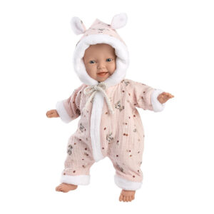 Llorens Babypuppe mit Overall rosa 32cm