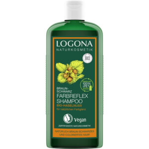 Logona Logona Farbreflex Shampoo, braun-schwarz, Bio-Haselnuss, 250 ml (250 ML, Braun, Schwarz)