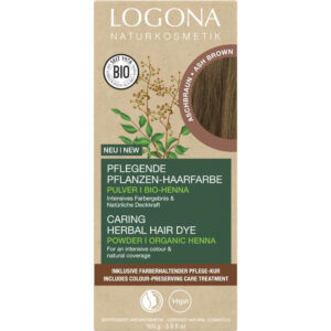 Logona Natürliche Haarfarbe Pulver (100 G, Braun)