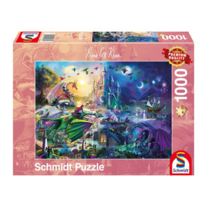 Schmidt Spiele Nächtlicher Drachen-Wettstreit 1000 Teile