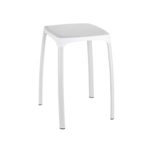 Wenko Badhocker Losani weiss (Stahl)