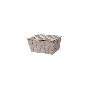 Wenko Badkorb Adria mit Deckel taupe