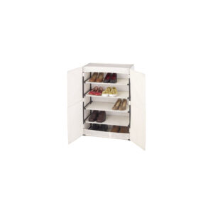 Wenko Schuhschrank Butterfly 15 Paar (46, Beige, Stahl)