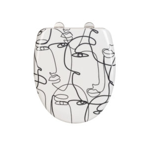 Wenko WC-Sitz Faces, Easy Close, Duroplast