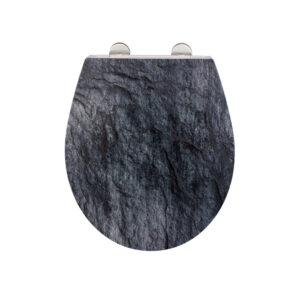 Wenko WC-Sitz Slate Rock Relief, Oberfläche Duroplast