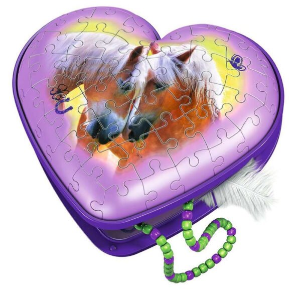 Ravensburger - 3D Puzzle Herzschatulle Pferde – Bild 2