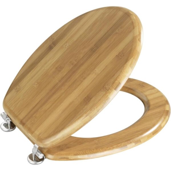 Wenko - WC-Sitz Bambus dunkel – Bild 3