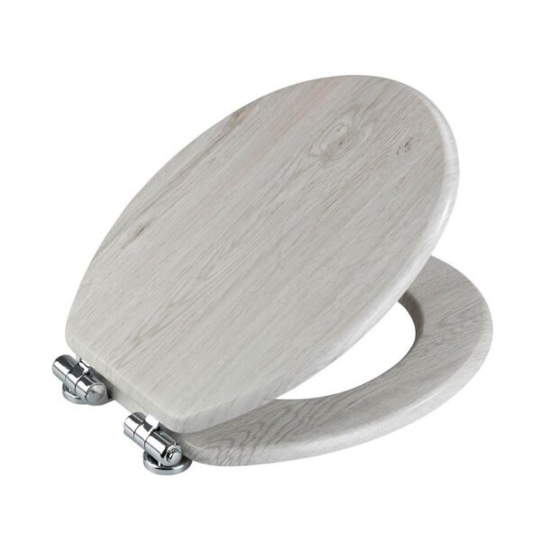 Wenko - WC-Sitz Eiche, grau, MDF – Bild 2