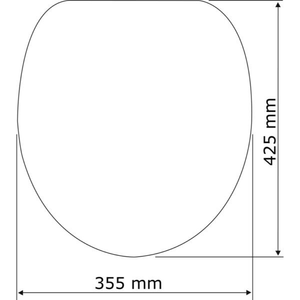 Wenko - WC-Sitz Eiche, grau, MDF – Bild 3