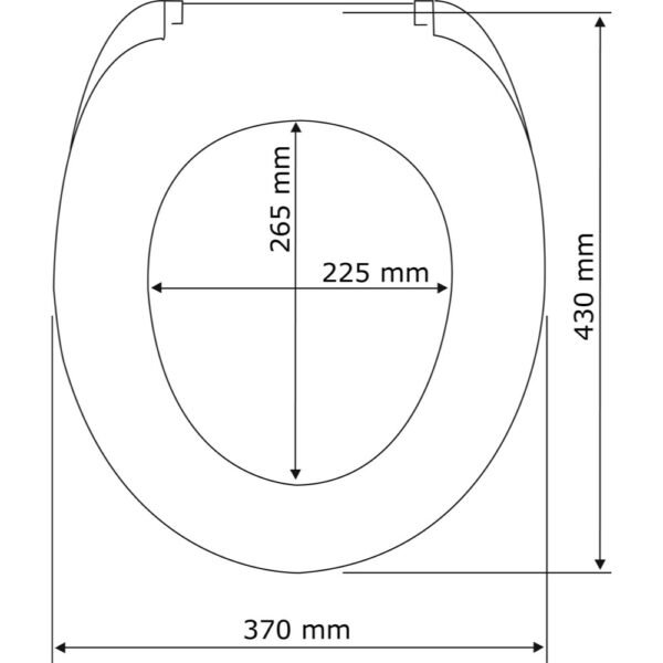 Wenko - WC-Sitz Eiche, grau, MDF – Bild 4